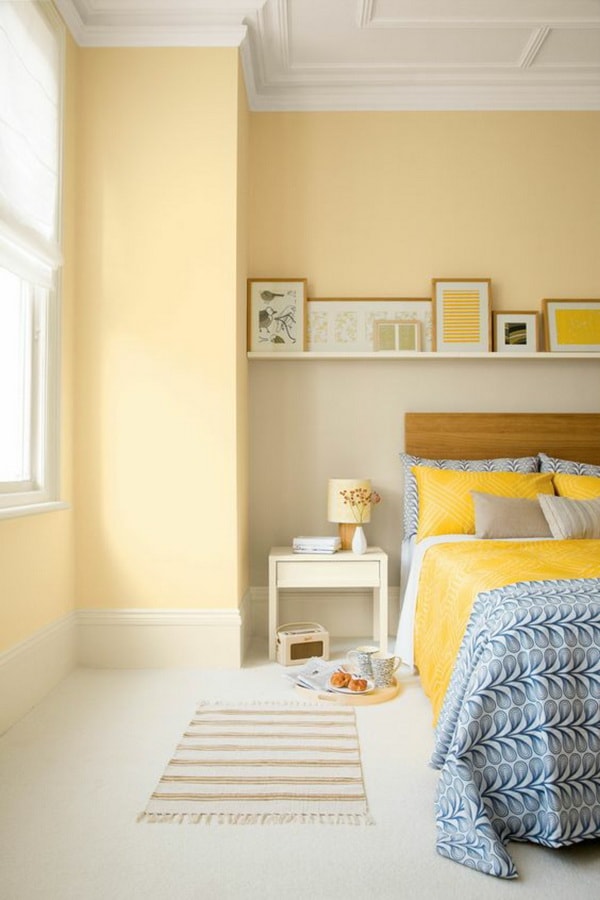 Amarillo para una habitación pequeña