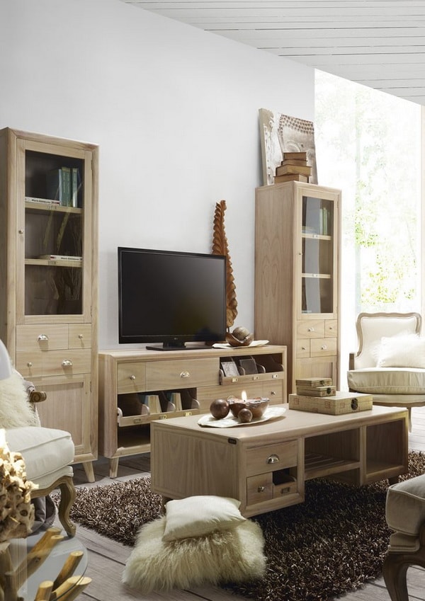 Muebles d esalón de madera