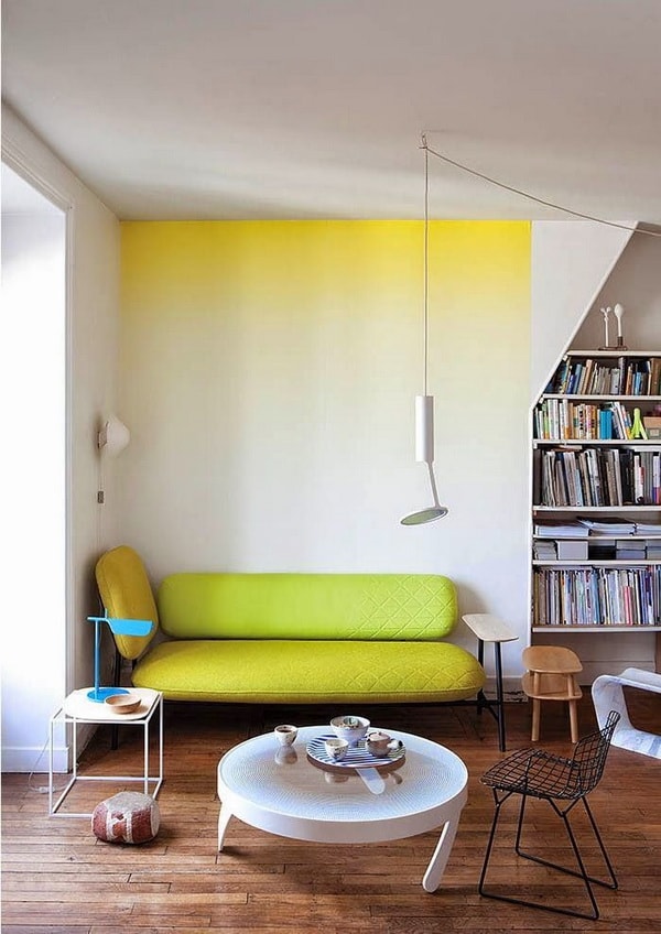 Degradé en amarillo