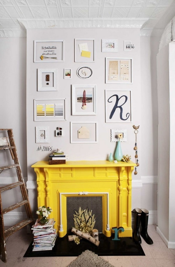 Amarillo para decorar el salón