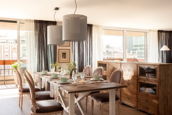 Aparadores vintage en el salón