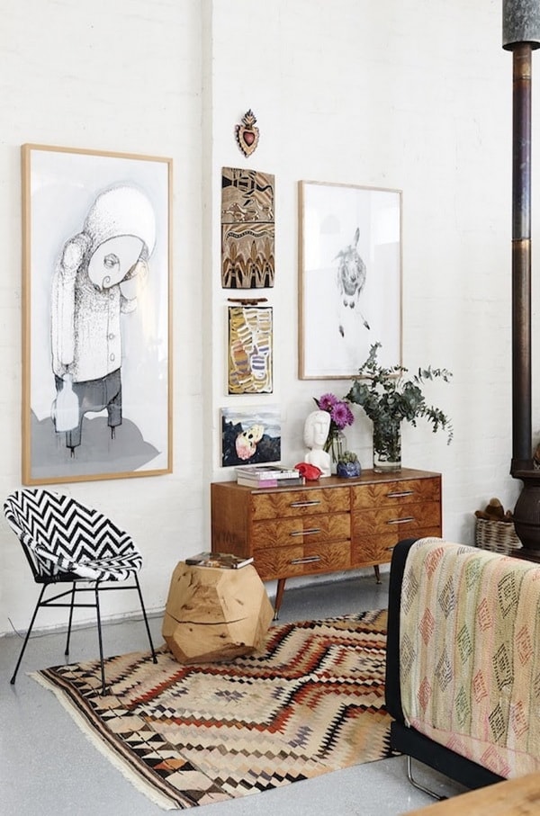 Salones con estilo vintage