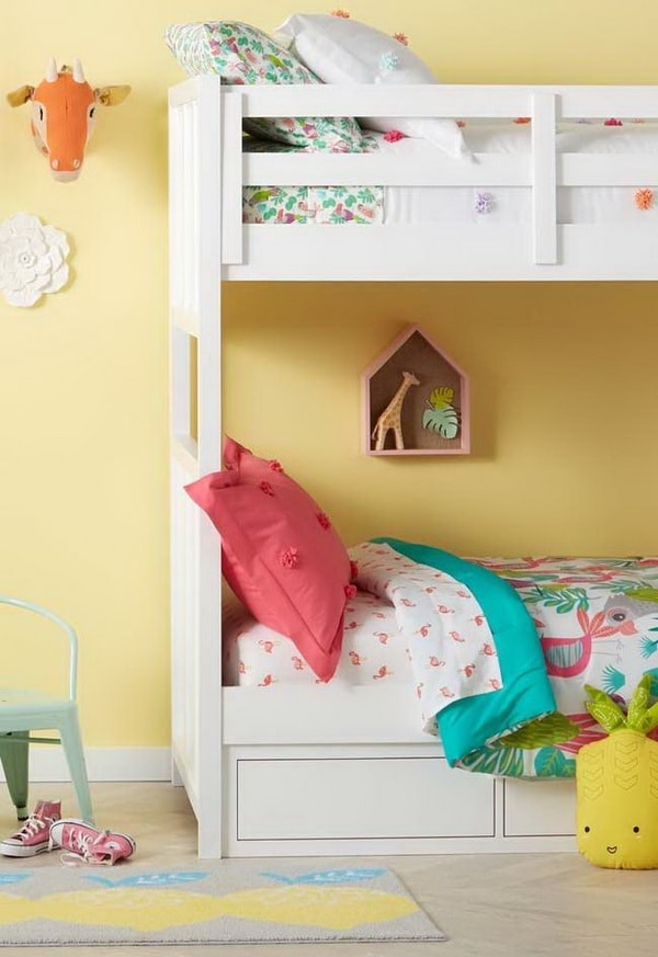 Amarillo claro para dormitorios infantiles