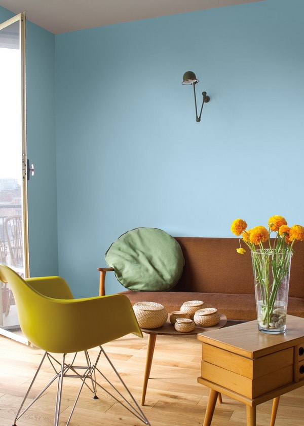 Azul pastel para el salón