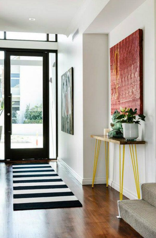 Decorar pasillos largos y estrechos con alfombras