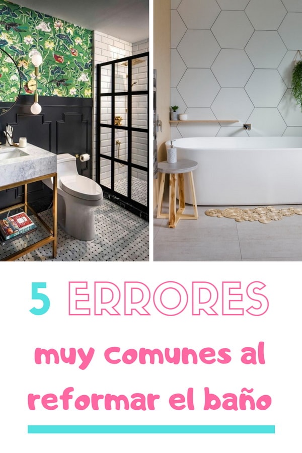 Errores al reformar el baño