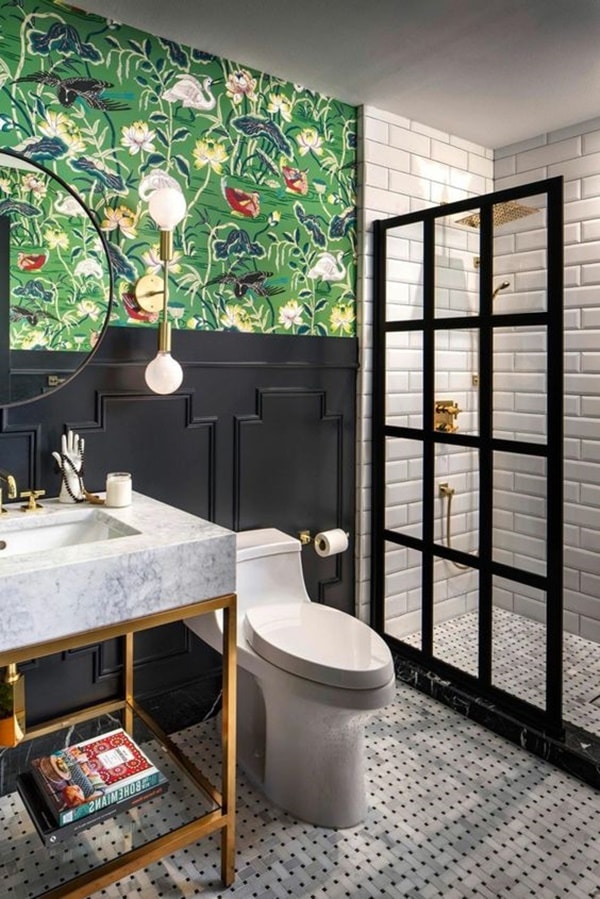 Papel de pared apto para baños
