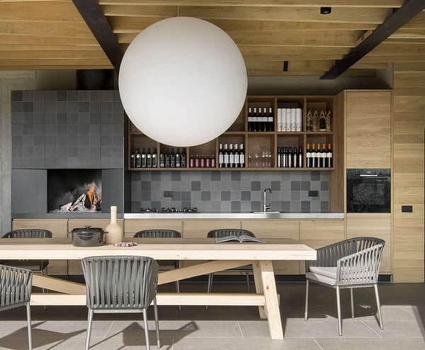 Cocina abierta al comedor