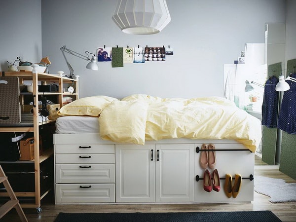Cama con espacio de almacenaje