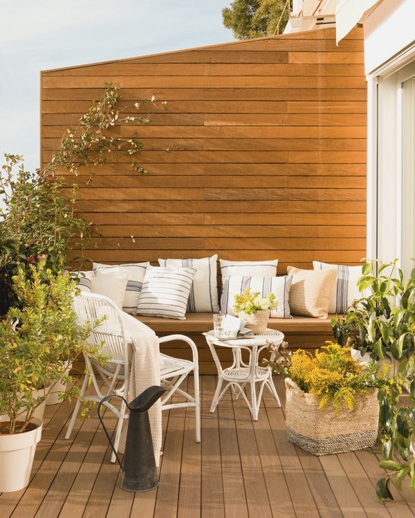 Madera en exteriores