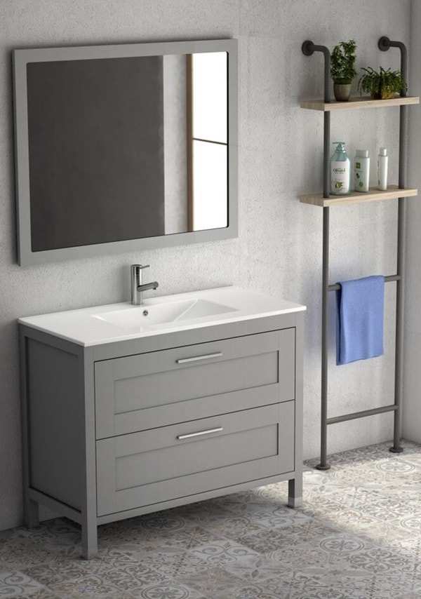 Muebles de baño con patas