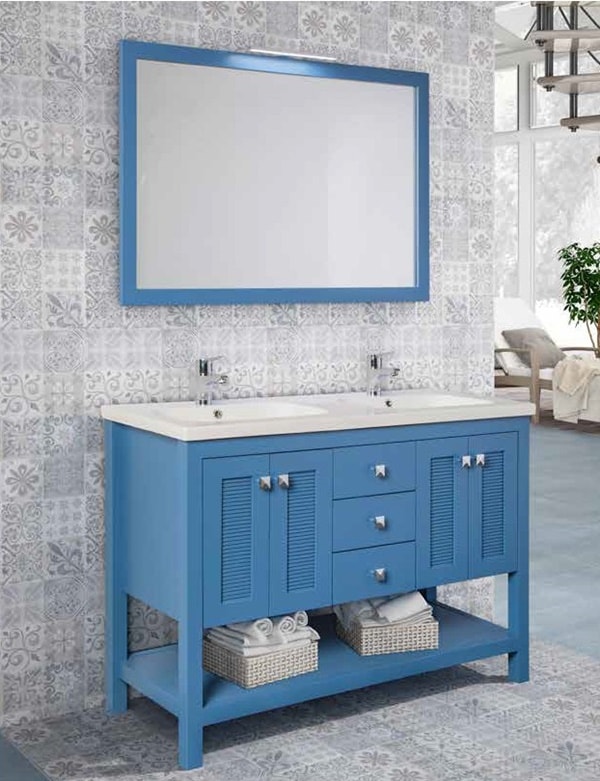 Mueble para baño en color azul