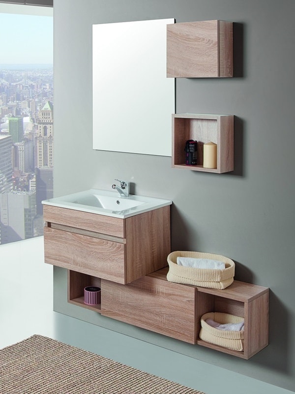 Muebles de baño de líneas rectas