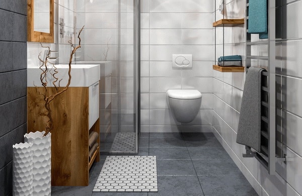 Distribución de los elementos del baño