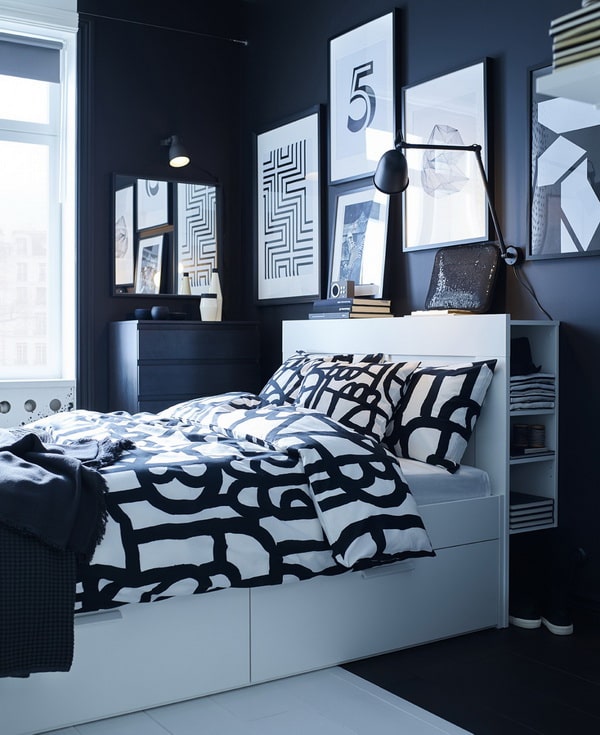 Dormitorio en color negro