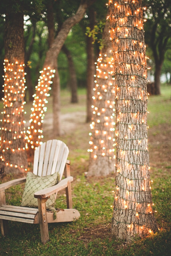 Decoración con guirnaldas de luces