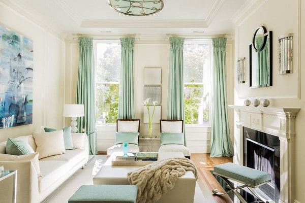 Decoración con verde menta