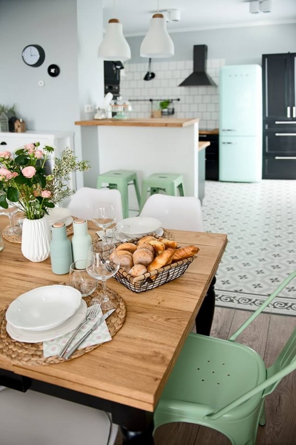 Muebles en color verde