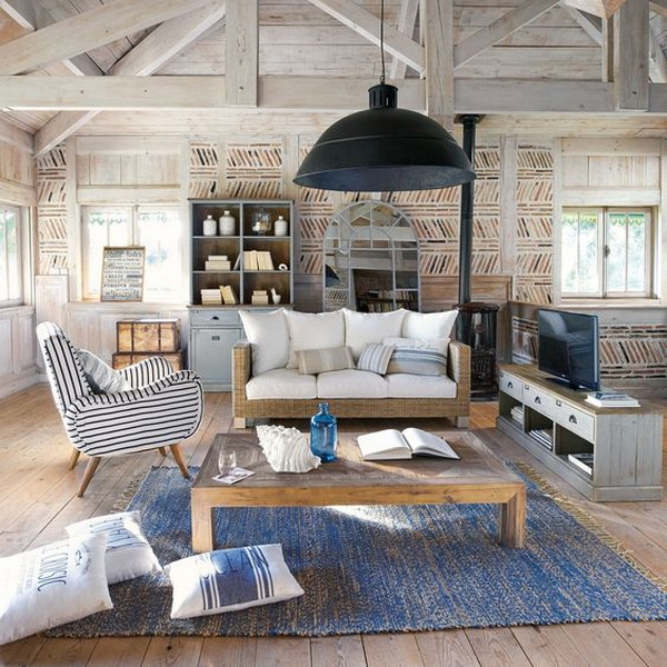 Salón con estilo marinero