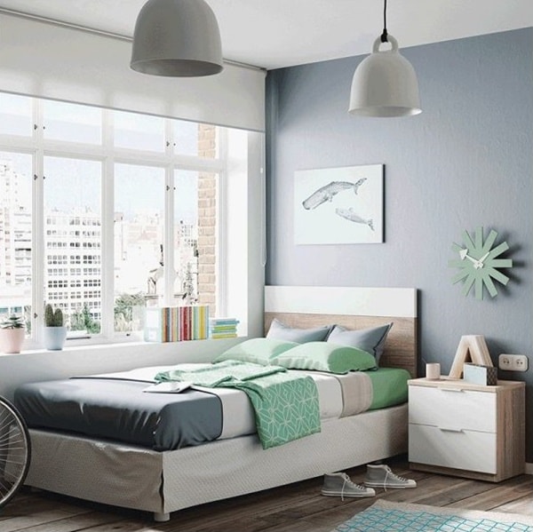 Dormitorio estilo nórdico