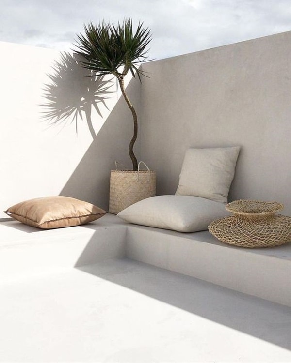 Textiles en colores claros