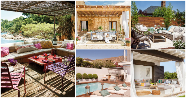 Textiles para exterior. Cojines, alfombras y cortinas para exterior 2019.