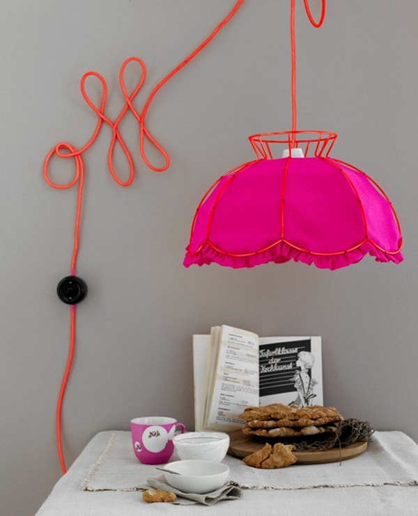 Decorar con los cables de los artefactos