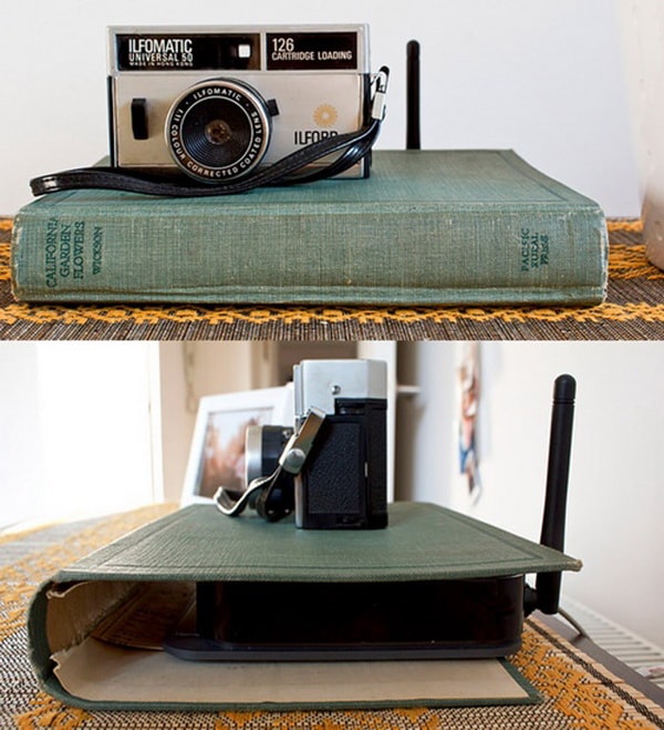 Idea DIY para esconder el router