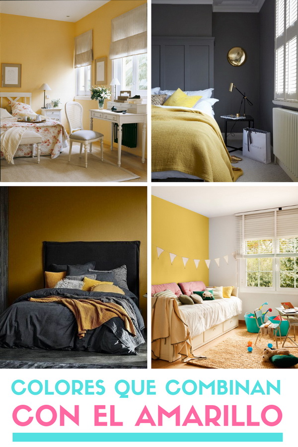 ▷ Colores que combinan con el amarillo. Color amarillo en la decoración.