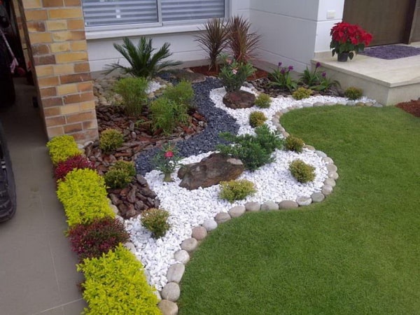 Piedras para decorar jardines con poco dinero Decoración de jardines con piedras