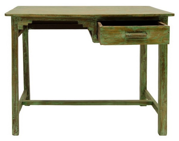 Escritorio vintage en color verde