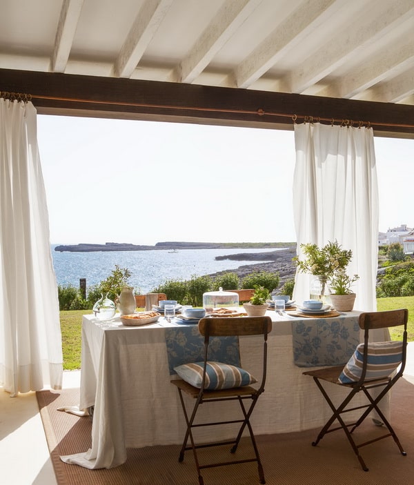 Textiles para decorar porches
