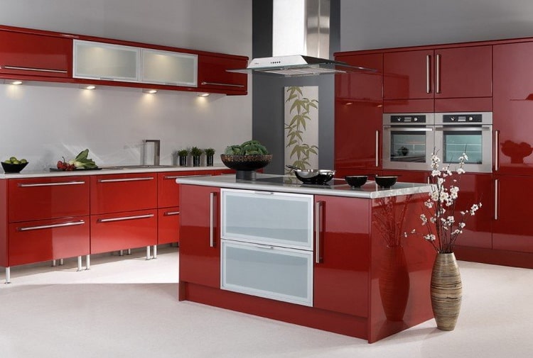 Frentes de cocina con brillo