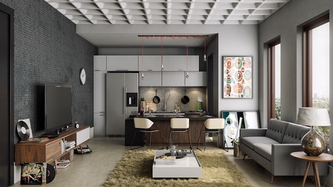 Apartamento en colores neutros