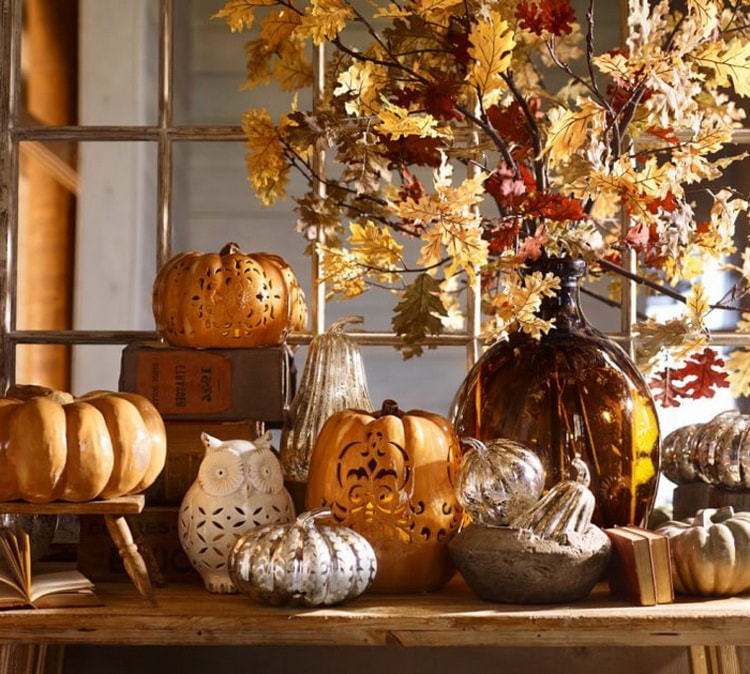 Decorar con frutos de otoño