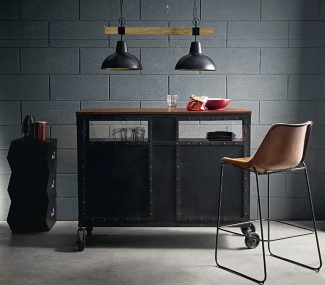 Lámparas de techo de estilo industrial