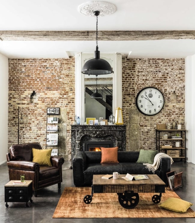 Salones de estilo industrial