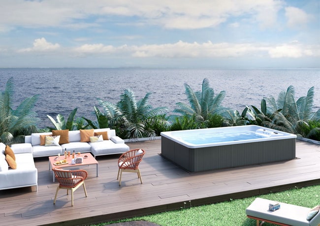 Swim spa con hermosa vista