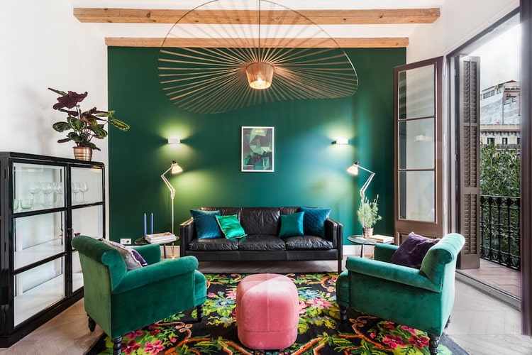 Verde y rosa para decorar
