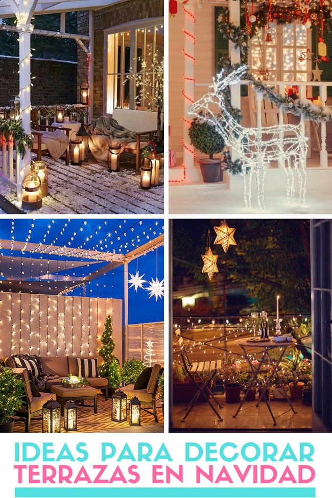 Decoración de terrazas en Navidad