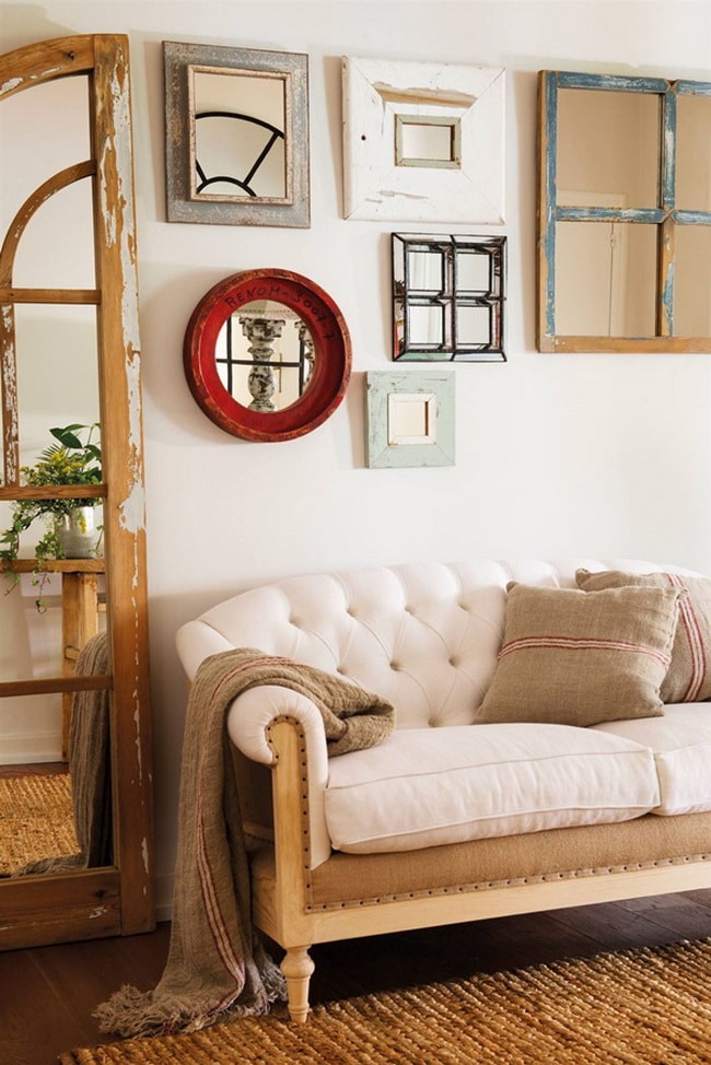 Ideas para decorar con muchos espejos