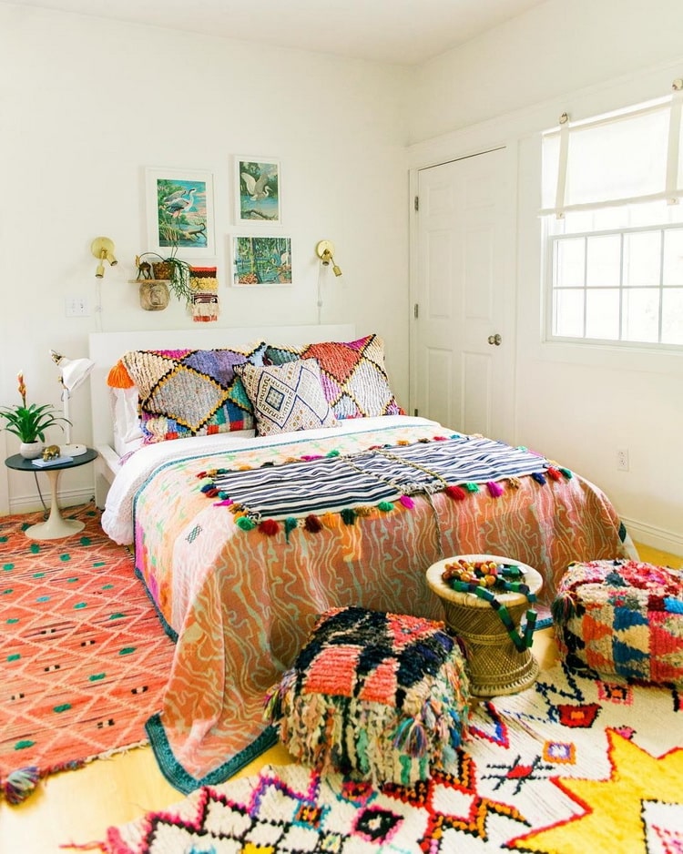 Dormitorio estilo bohemio