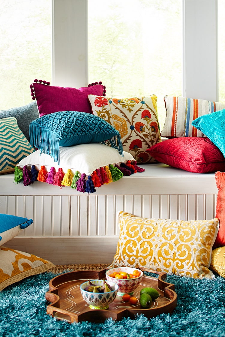 Textiles de colores