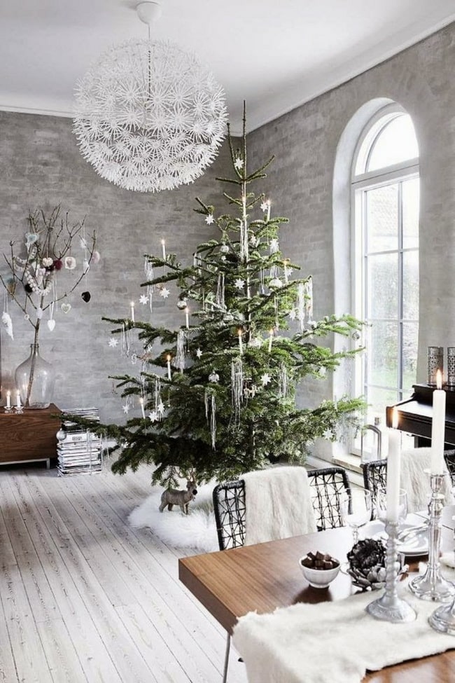 Decoración navideña estilo nórdico