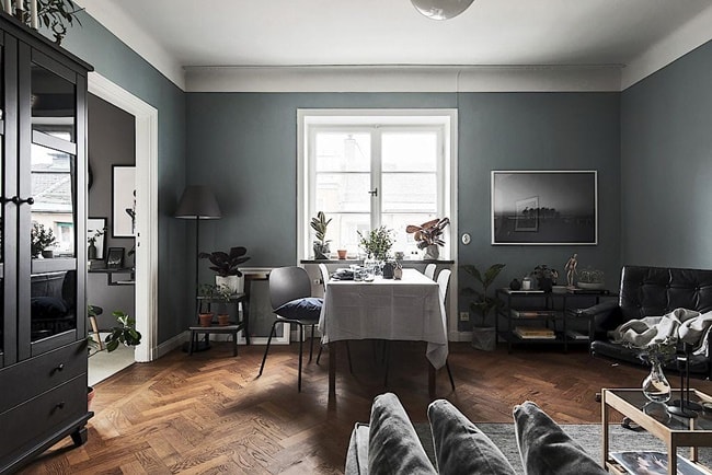 Decoración en color gris