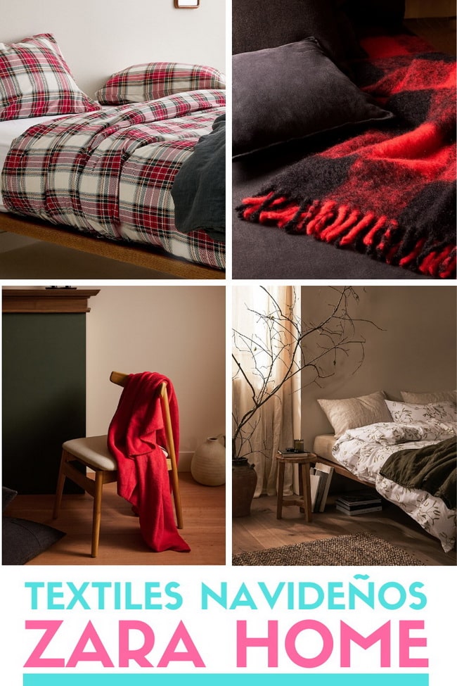 Textiles navideños de Zara Home. Inspiración Navidad