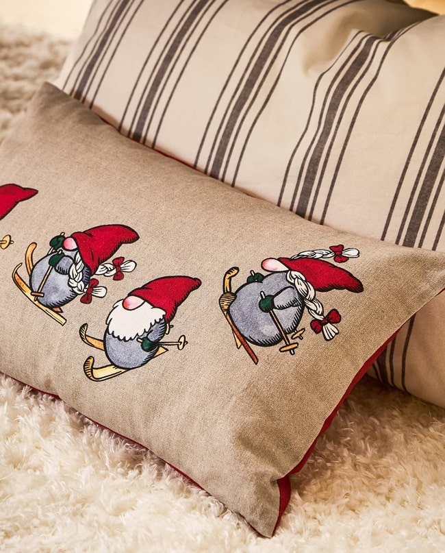 Fundas de cojines con estampados navideños