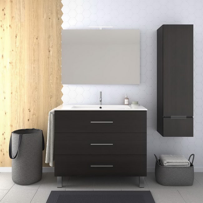 Muebles de baño modernos en color negro