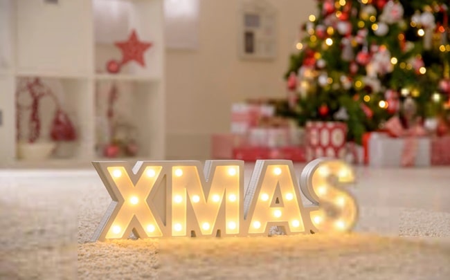 Letras luminosas para decorar