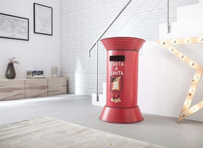 Buzón navideño para decorar el frente de casa